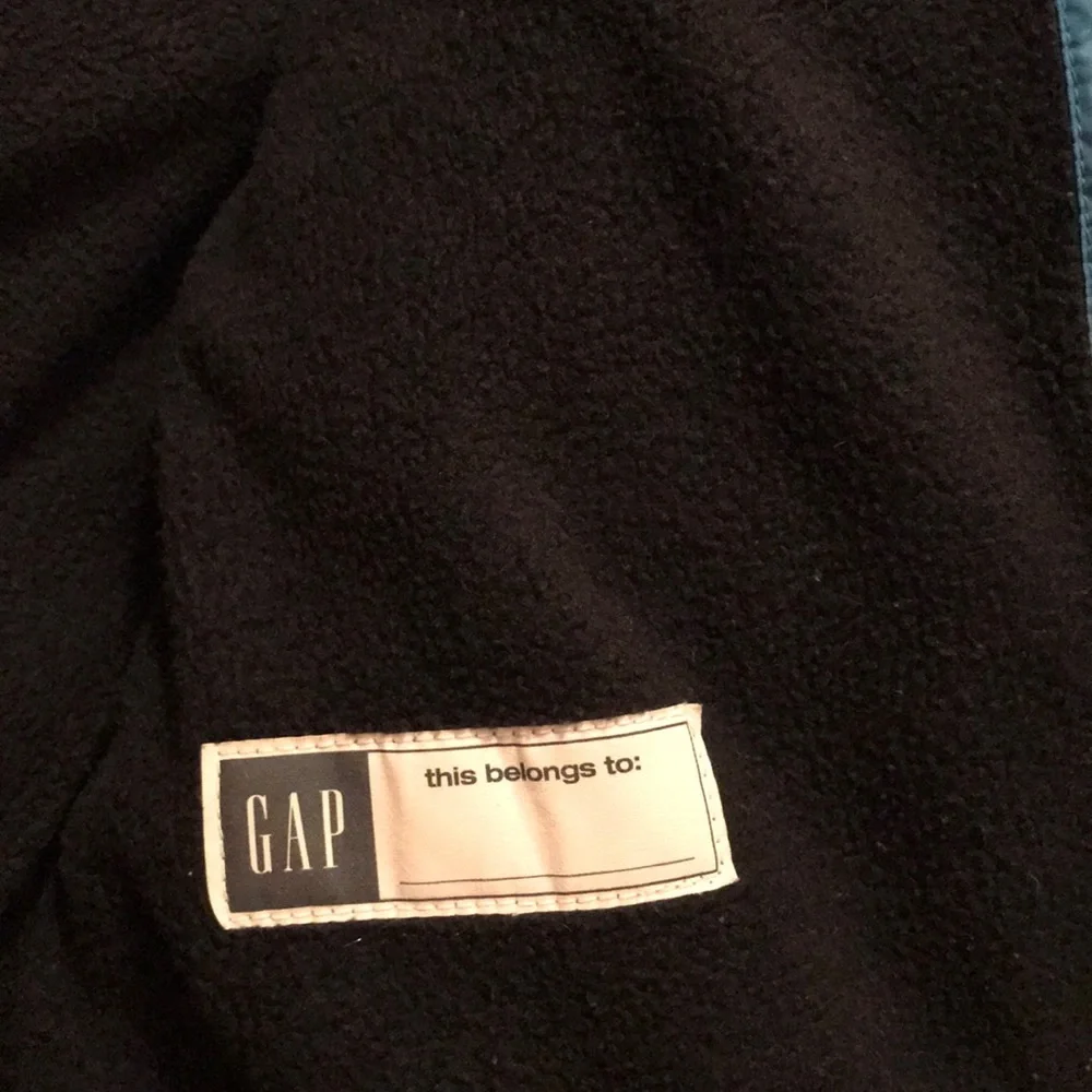 Gap boy’s warm aqua blue zip up down filled puffer vest cozy winter fall VGUC